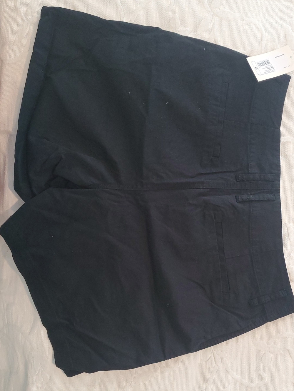 Women's High-Rise Tailored Everyday Shorts - A New Day Black 10 - Picture 5 of 5